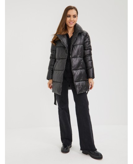 Пуховик женский черный