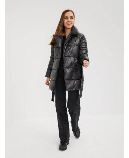 Пуховик женский черный
