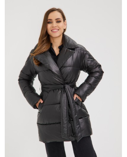 Пуховик женский черный