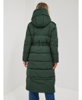 Пуховик женский темно-зеленый