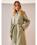 Плащ женский фисташковый