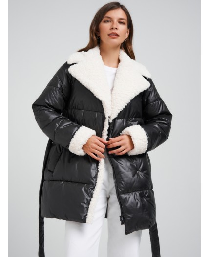 Пуховик женский черный