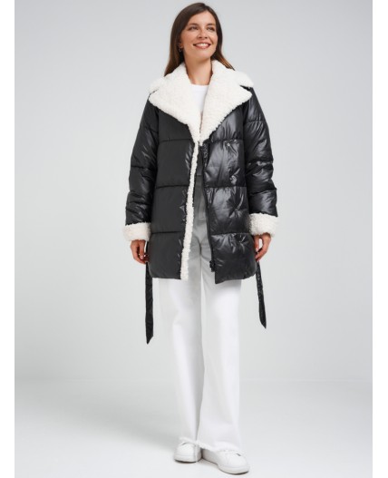 Пуховик женский черный