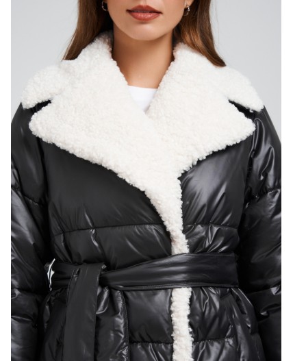 Пуховик женский черный