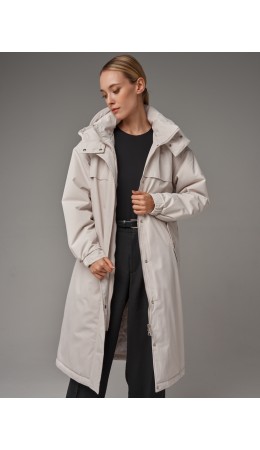 Плащ женский светло-бежевый