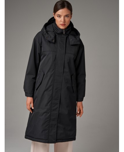 Плащ женский черный