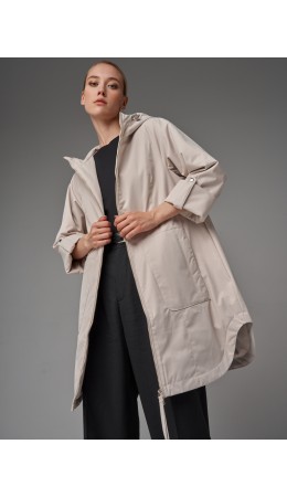 Плащ женский бежевый