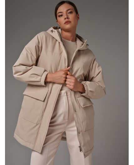 Плащ женский бежевый