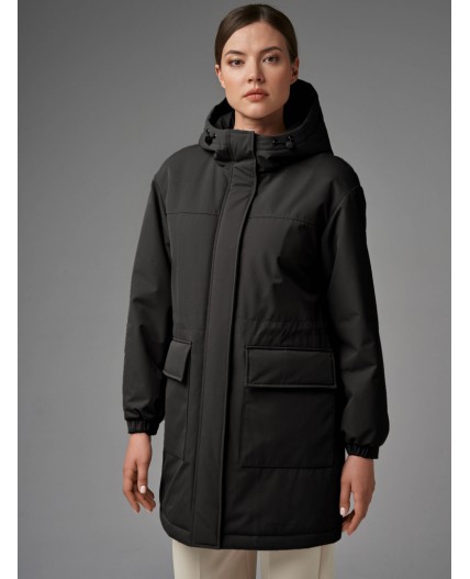 Плащ женский черный