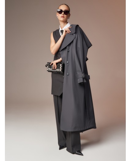 Плащ женский графит