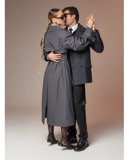 Плащ женский графит