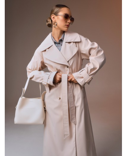 Плащ женский светло-бежевый