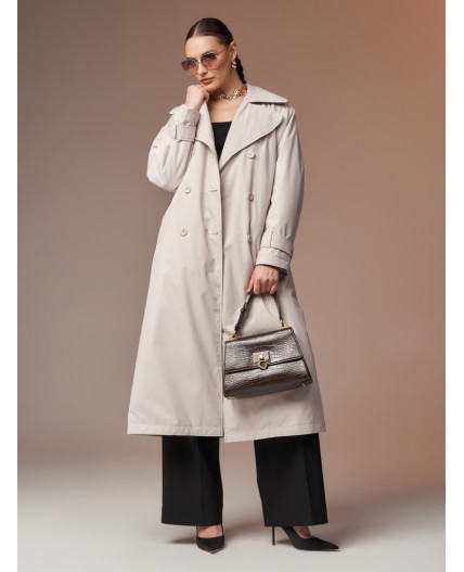 Плащ женский светло-бежевый