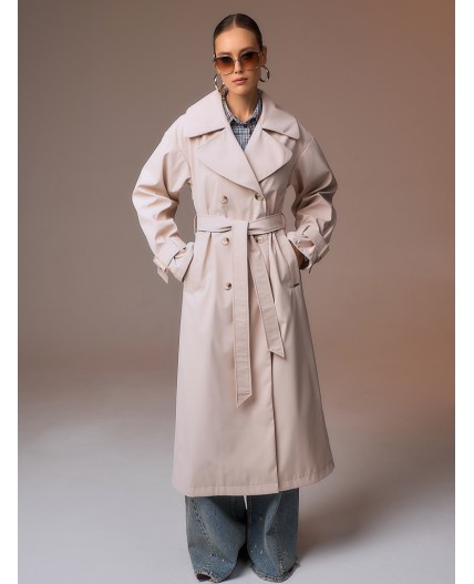 Плащ женский светло-бежевый