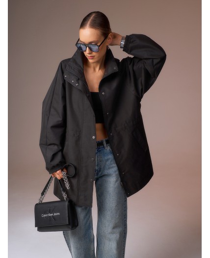 Плащ женский черный