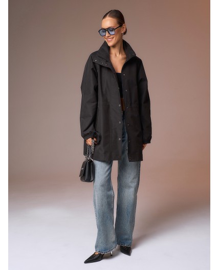 Плащ женский черный