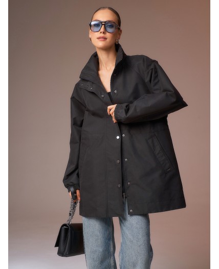 Плащ женский черный
