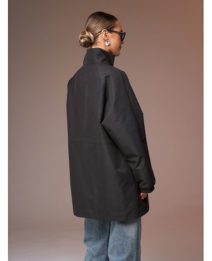 Плащ женский черный