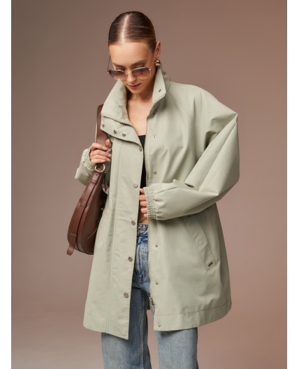 Плащ женский фисташковый