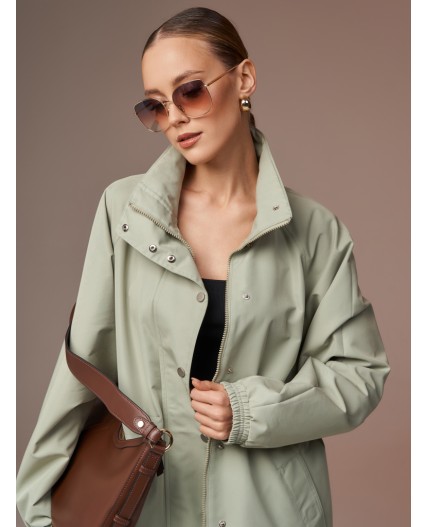 Плащ женский фисташковый