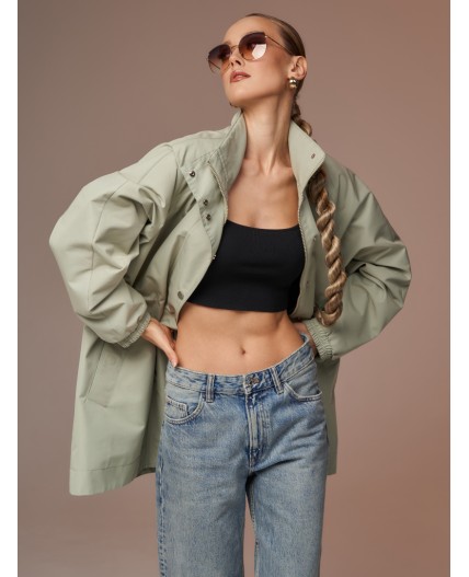 Плащ женский фисташковый