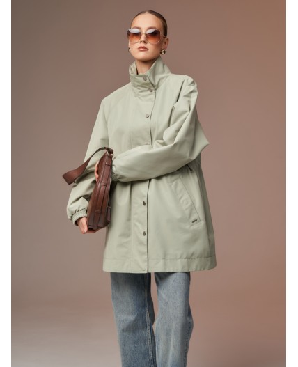 Плащ женский фисташковый