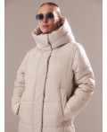 Пуховик женский светло-бежевый