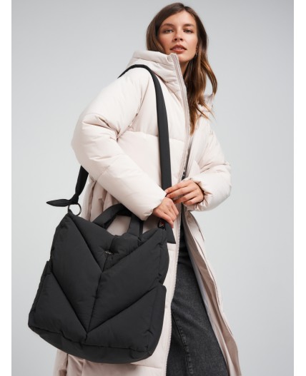 Сумка женская черный матовый