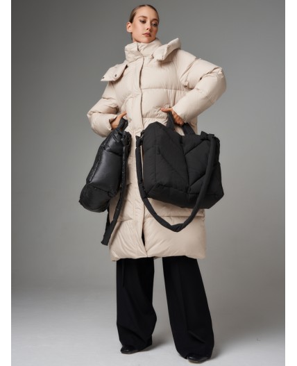 Сумка женская черный матовый