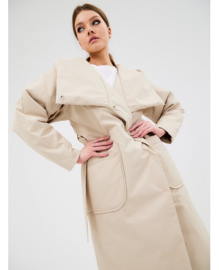 Плащ женский бежевый