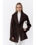 Женское пальто коричневый