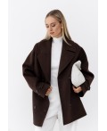 Женское пальто коричневый