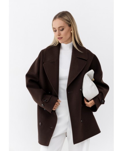 Женское пальто коричневый
