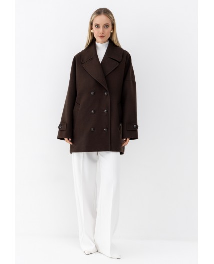 Женское пальто коричневый