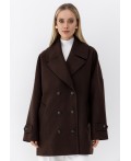 Женское пальто коричневый