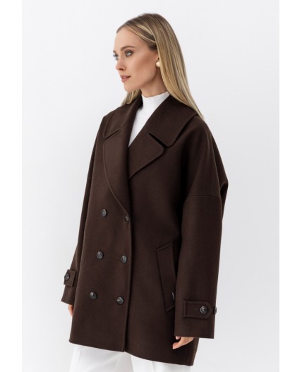 Женское пальто коричневый