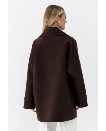 Женское пальто коричневый