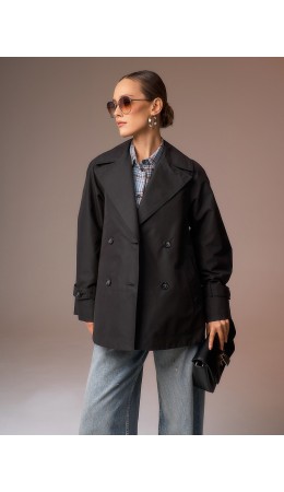 Плащ женский черный