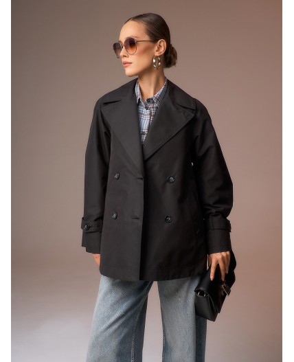 Плащ женский черный