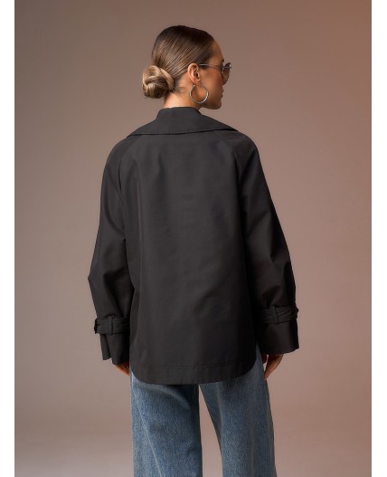 Плащ женский черный