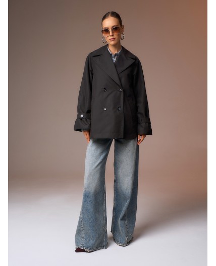 Плащ женский черный