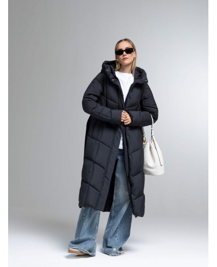 Пуховик женский черный