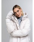 Пуховик женский светло-бежевый