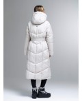Пуховик женский светло-бежевый