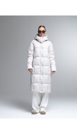 Пуховик женский бежевый