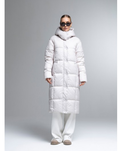 Пуховик женский бежевый