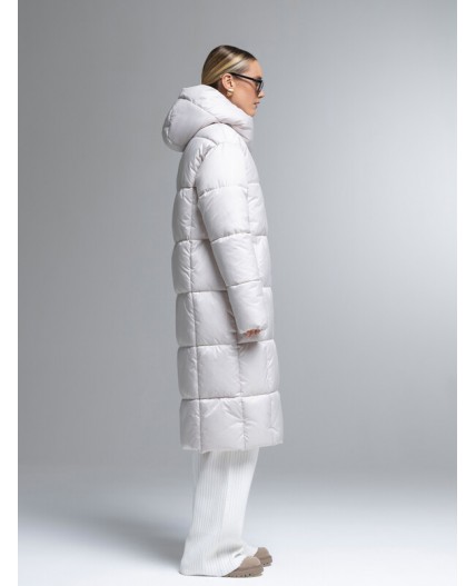 Пуховик женский бежевый