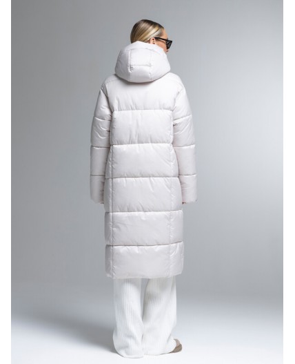 Пуховик женский бежевый