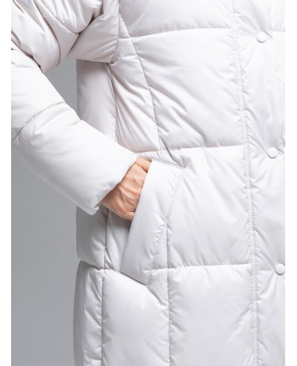 Пуховик женский бежевый