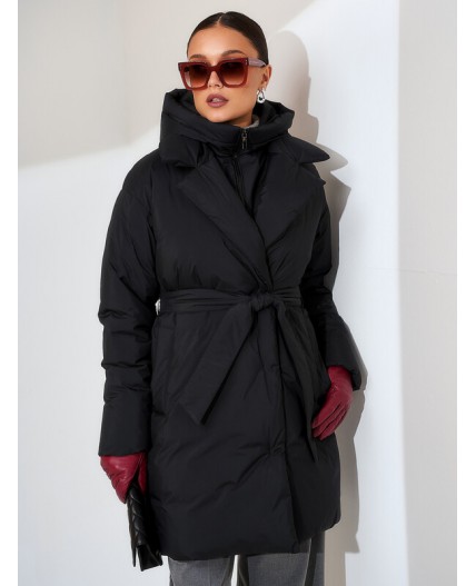 Пуховик женский черный